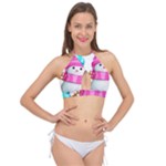 Two Snowmen, Cross Front Halter Bikini Top