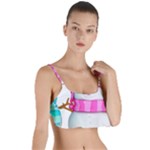 Two Snowmen, Layered Top Bikini Top 