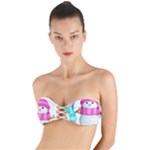 Two Snowmen, Twist Bandeau Bikini Top