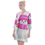 Two Snowmen, Open Neck Shift Dress