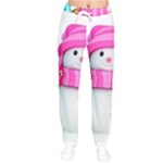 Two Snowmen, Women Velvet Drawstring Pants