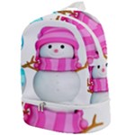 Two Snowmen, Zip Bottom Backpack