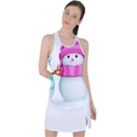 Two Snowmen, Racer Back Mesh Tank Top