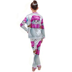 Kids  Satin Long Sleeve Pajamas Set 