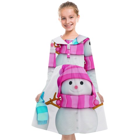 Two Snowmen, Kids  Midi Sailor Dress from ArtsNow.com