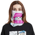 Two Snowmen, Face Covering Bandana (Two Sides)