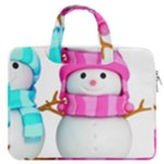 Two Snowmen, MacBook Pro 15  Double Pocket Laptop Bag 