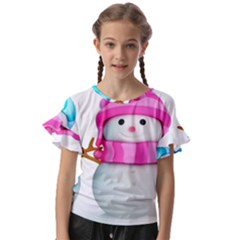 Kids  Cut Out Flutter Sleeves 