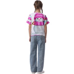 Kids  Cuff Sleeve Scrunch Bottom T-Shirt 