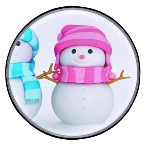 Two Snowmen, Wireless Fast Charger(Black) from ArtsNow.com