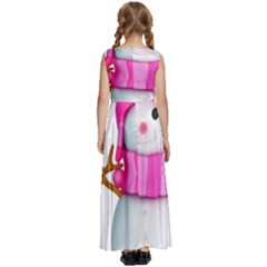 Kids  Satin Sleeveless Maxi Dress 