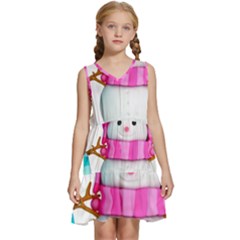 Kids  Sleeveless Tiered Mini Dress 