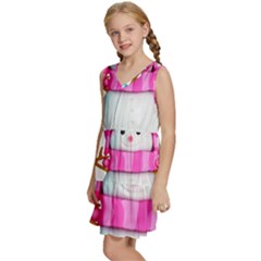 Kids  Sleeveless Tiered Mini Dress 