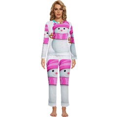 Womens  Long Sleeve Lightweight Pajamas Set 