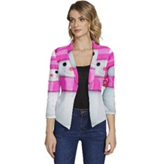 Women s Casual 3/4 Sleeve Spring Jacket 