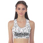 Embrace The Magic Inspirational Phrase Pattern Fitness Sports Bra