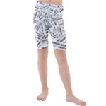 Embrace The Magic Inspirational Phrase Pattern Kids  Mid Length Swim Shorts