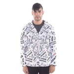 Embrace The Magic Inspirational Phrase Pattern Men s Hooded Windbreaker