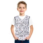 Embrace The Magic Inspirational Phrase Pattern Kids  Basketball Tank Top