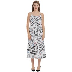 Casual Spaghetti Strap Midi Dress 