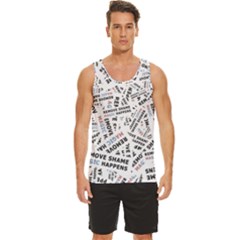 Men s Wide Collar Tank Top 