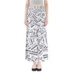 Embrace The Magic Inspirational Phrase Pattern Full Length Maxi Skirt