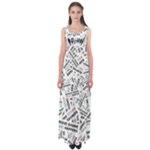 Embrace The Magic Inspirational Phrase Pattern Empire Waist Maxi Dress