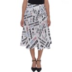 Embrace The Magic Inspirational Phrase Pattern Perfect Length Midi Skirt