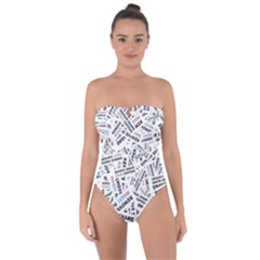 Tie Back One Piece Swimsuit 