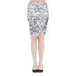 Embrace The Magic Inspirational Phrase Pattern Midi Wrap Pencil Skirt