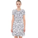 Embrace The Magic Inspirational Phrase Pattern Adorable in Chiffon Dress