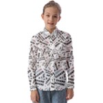 Embrace The Magic Inspirational Phrase Pattern Kids  Long Sleeve Shirt