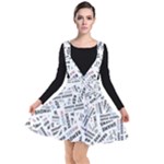 Embrace The Magic Inspirational Phrase Pattern Plunge Pinafore Dress