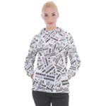 Embrace The Magic Inspirational Phrase Pattern Women s Hooded Pullover