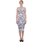 Embrace The Magic Inspirational Phrase Pattern Sleeveless Pencil Dress