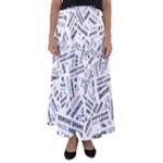 Embrace The Magic Inspirational Phrase Pattern Flared Maxi Skirt