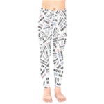 Embrace The Magic Inspirational Phrase Pattern Kids  Leggings