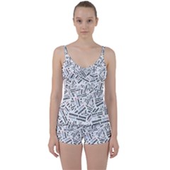 Tie Front Two Piece Tankini 