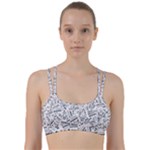 Embrace The Magic Inspirational Phrase Pattern Line Them Up Sports Bra