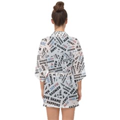 Half Sleeve Chiffon Kimono 