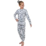 Embrace The Magic Inspirational Phrase Pattern Kids  Long Sleeve Set 