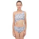 Embrace The Magic Inspirational Phrase Pattern Spliced Up Two Piece Swimsuit