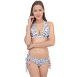 Embrace The Magic Inspirational Phrase Pattern Tie It Up Bikini Set