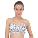 Embrace The Magic Inspirational Phrase Pattern Basic Training Sports Bra