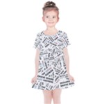 Embrace The Magic Inspirational Phrase Pattern Kids  Simple Cotton Dress