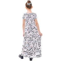 Kids  Short Sleeve Maxi Dress 