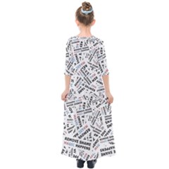 Kids  Quarter Sleeve Maxi Dress 