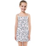 Embrace The Magic Inspirational Phrase Pattern Kids  Summer Sun Dress