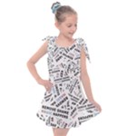 Embrace The Magic Inspirational Phrase Pattern Kids  Tie Up Tunic Dress