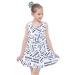 Embrace The Magic Inspirational Phrase Pattern Kids  Summer Dress